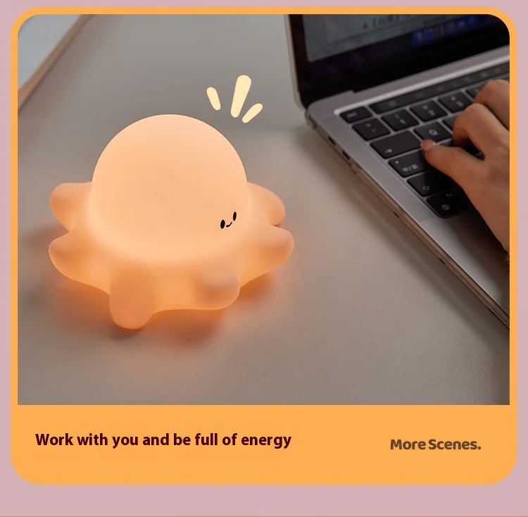 Cute Octopus Silicone Night Light