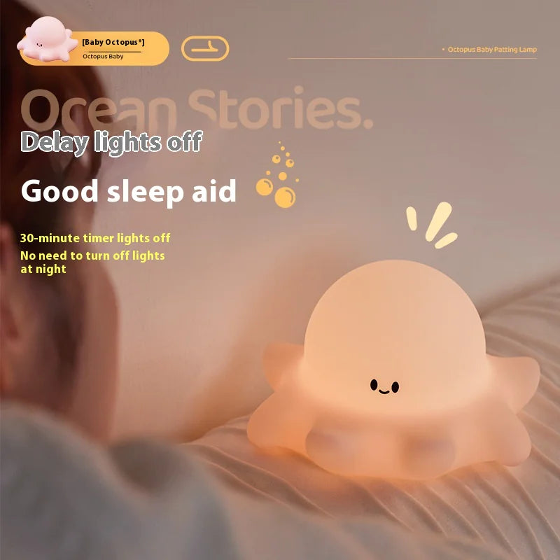 Cute Octopus Silicone Night Light