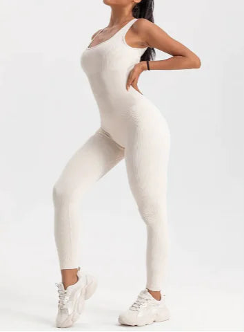 Women's Ribbed Sleeveless Jumpsuit